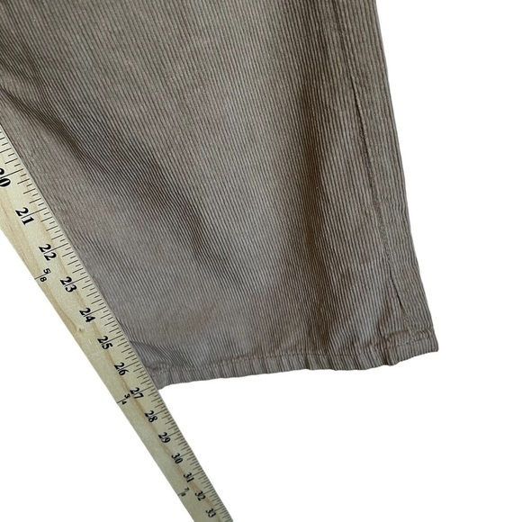 Re/Done 70s Loose Flare Corduroy Pant in Washed Khaki Size 29 New with Tags - Picture 12 of 16